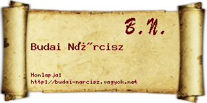 Budai Nárcisz névjegykártya