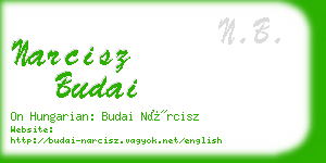 narcisz budai business card